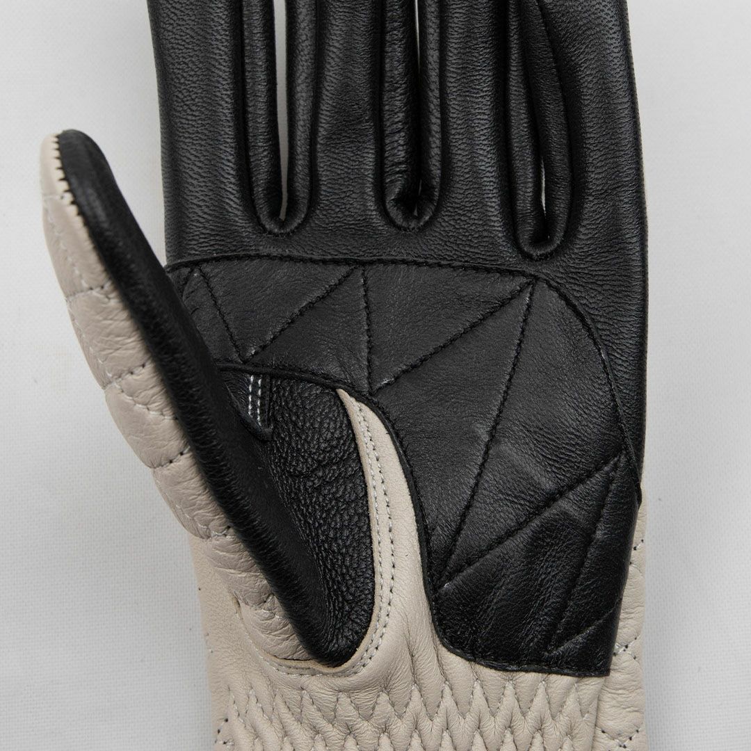 DEGNER デグナー ダイアモンドステッチ レザーグローブ アイボリー 4