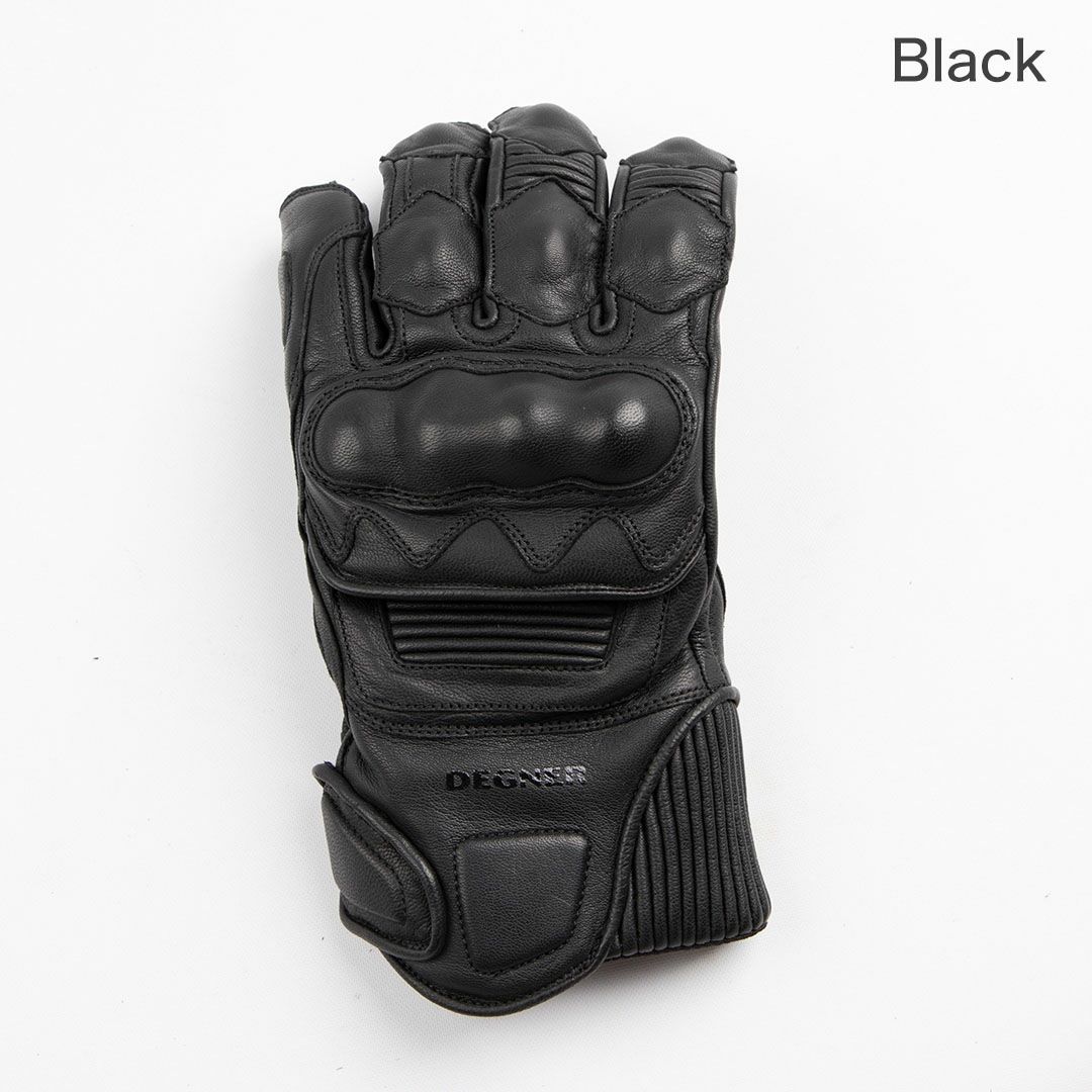 DEGNER デグナー プロテクター付き レザーグローブ ブラック 3