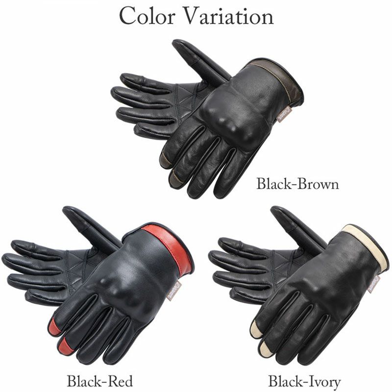 DEGNER デグナー レディース プロテクター レザーグローブ ブラウン 2