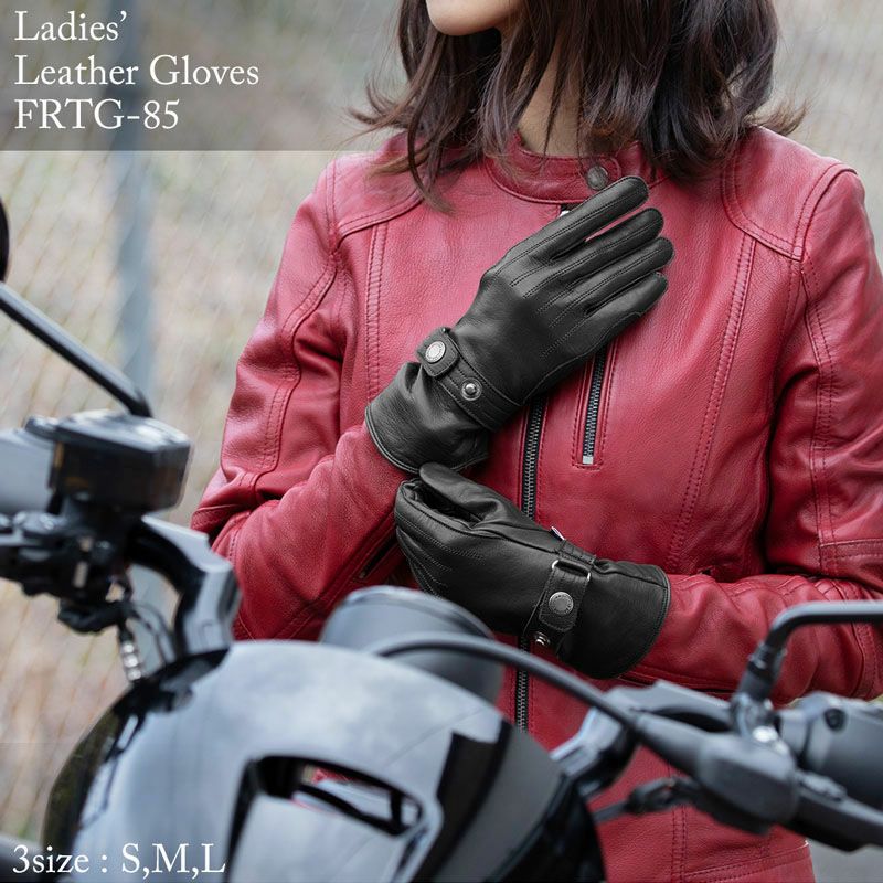 DEGNER デグナー レディース レザーグローブ ブラック