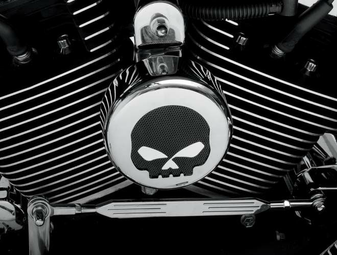 Drag Specialties　ホーンカバー・スカル-01