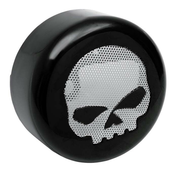 Drag Specialties　ホーンカバー・スカル　（ブラック）-01