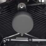 Drag Specialties　ホーンカバー・ラウンド・リンクルブラック