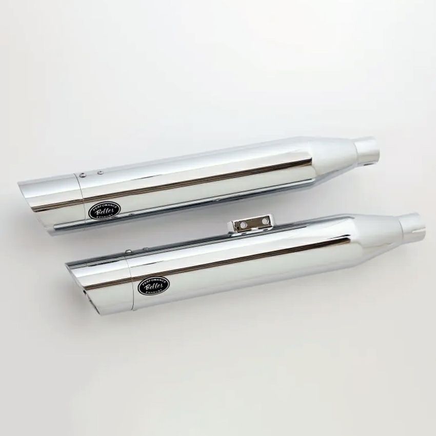 ベルズパフォーマンスマフラー JMCA車検対応 (クローム/スラッシュ)