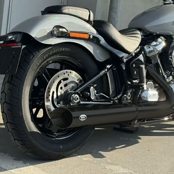 ベルズパフォーマンスマフラー JMCA車検対応 (ブラック/スラッシュ)