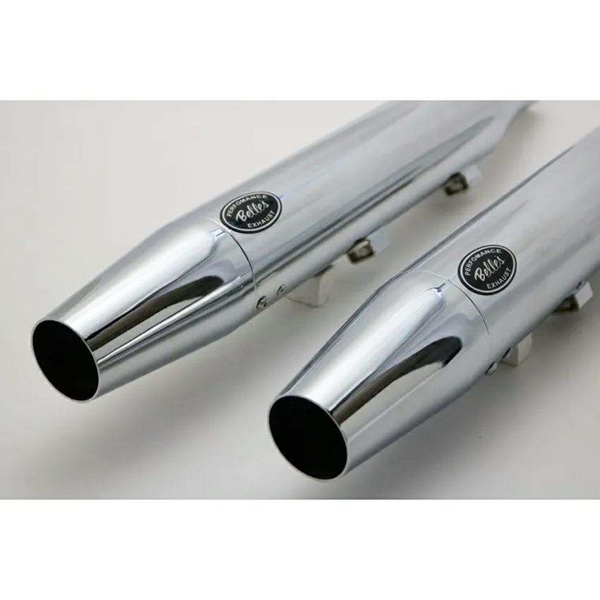 ベルズパフォーマンスマフラー JMCA車検対応 (クローム/テーパード)3