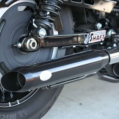 SAWICKI Speed ショーティー・2in1フルエキゾーストマフラー (ブラック