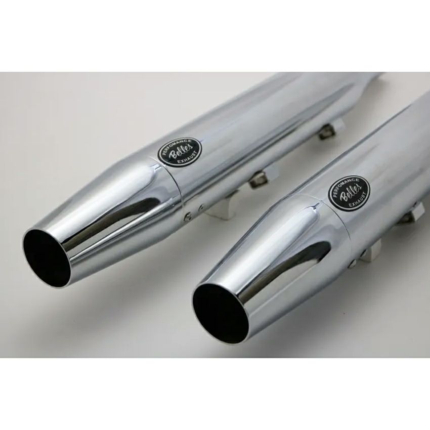 ベルズパフォーマンスマフラー JMCA車検対応 (クローム/テーパード)3