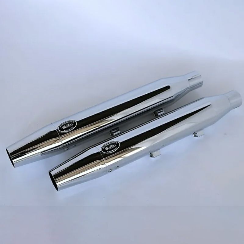 ベルズパフォーマンスマフラー JMCA車検対応 (クローム/テーパード)2