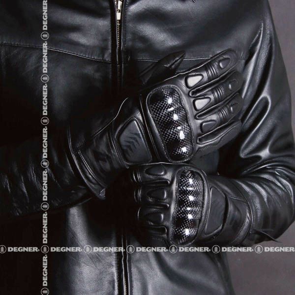 DEGNER デグナー ライディング レザー ツーリング グローブ ブラック 2