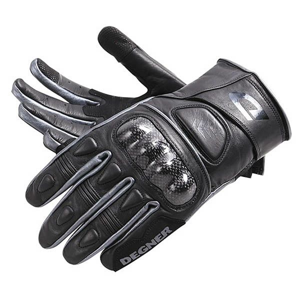 DEGNER デグナー ライディング レザー ツーリング グローブ ブラック/ガンメタル