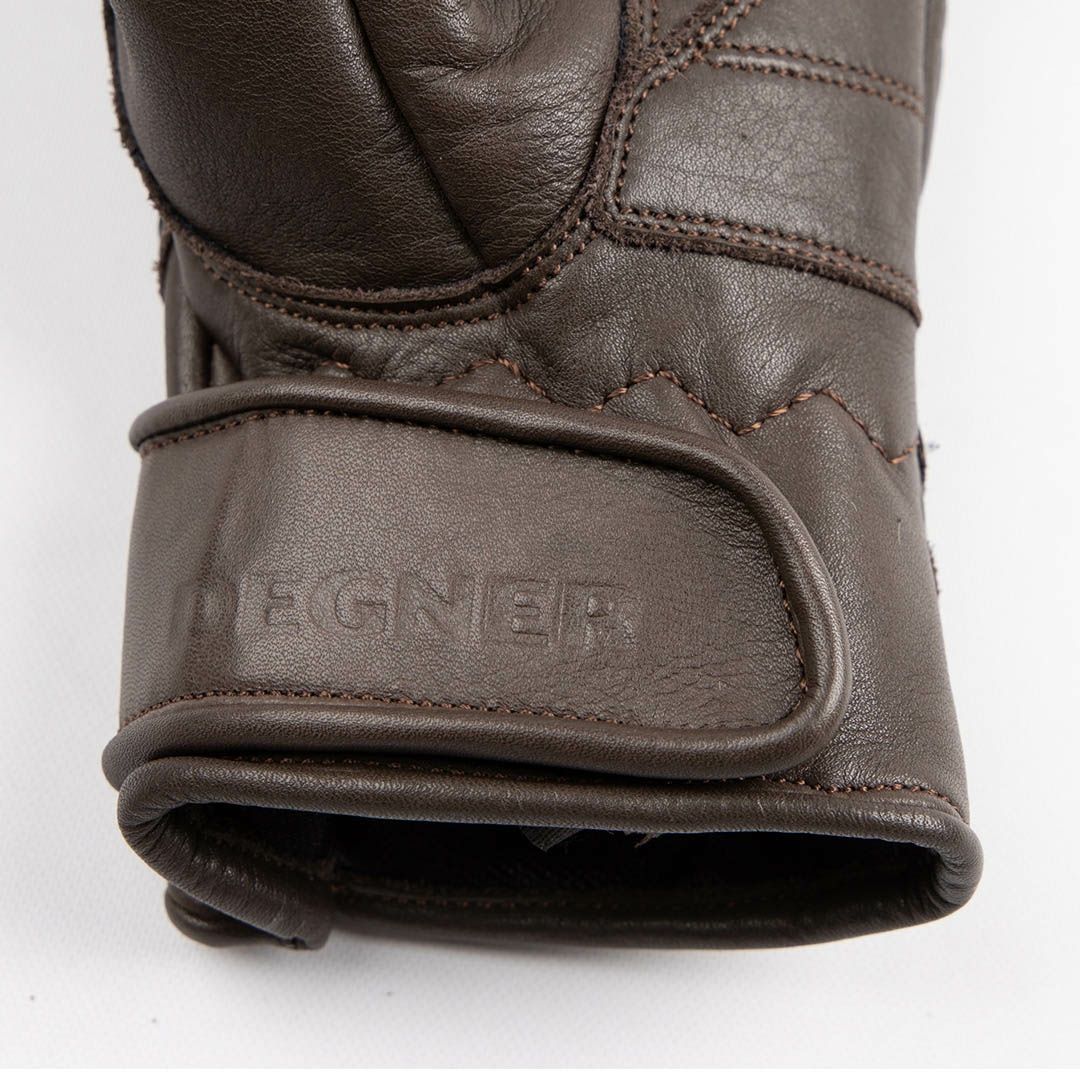 DEGNER デグナー レディース ソフトパッド レザーグローブ ブラウン 5