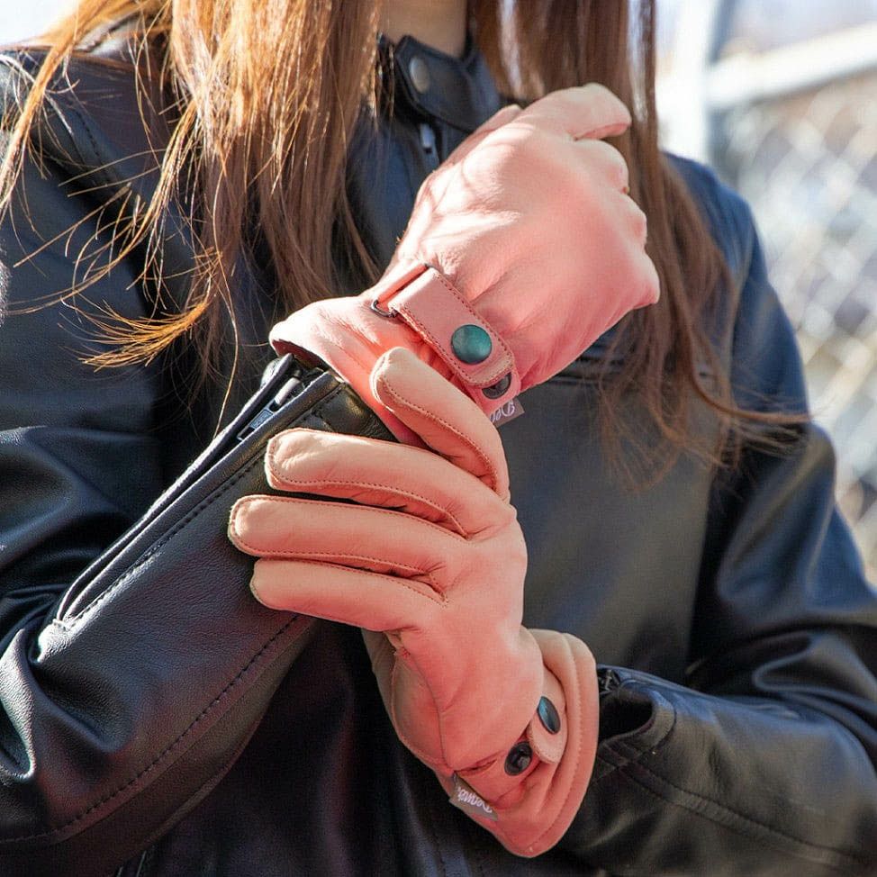 DEGNER デグナー レディース ウインター レザーグローブ キャメル