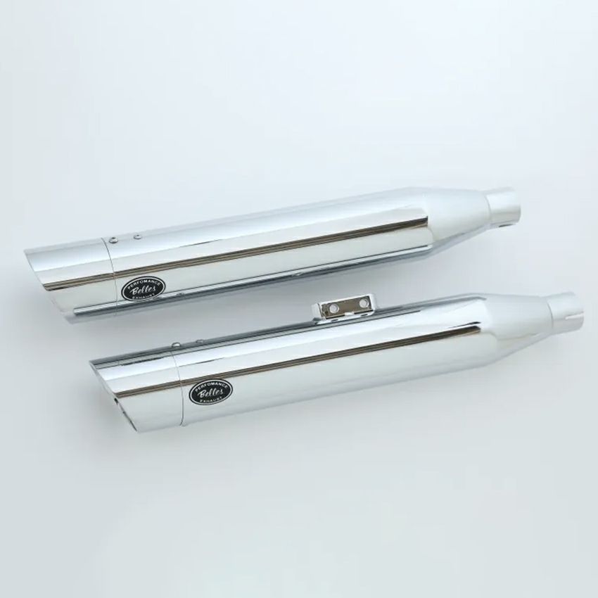 ベルズパフォーマンスマフラー JMCA車検対応 (クローム/スラッシュ)