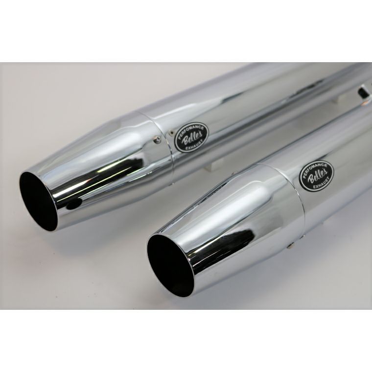 ベルズパフォーマンスマフラー JMCA車検対応 (クローム/テーパード)1