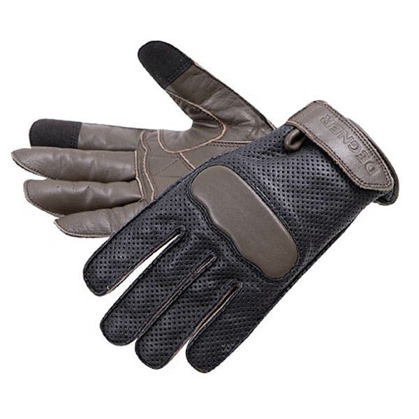 DEGNER デグナー レディース レザーメッシュ グローブ ブラック/ブラウン