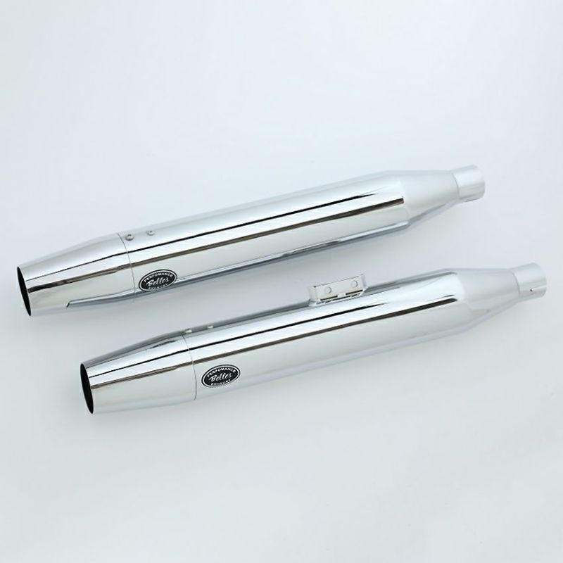 ベルズパフォーマンスマフラー JMCA車検対応 (クローム/テーパード)