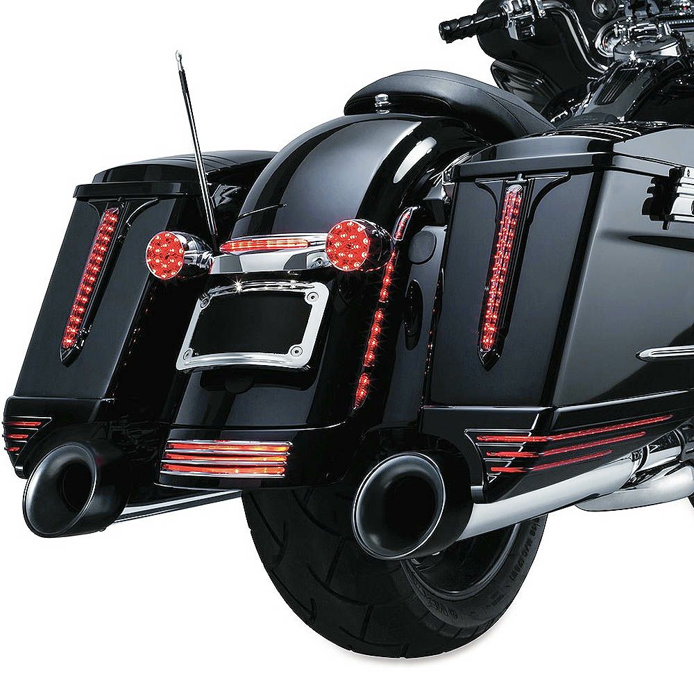 クリアキン　サドルバッグ・LEDエクステンション（グロスブラック）-01