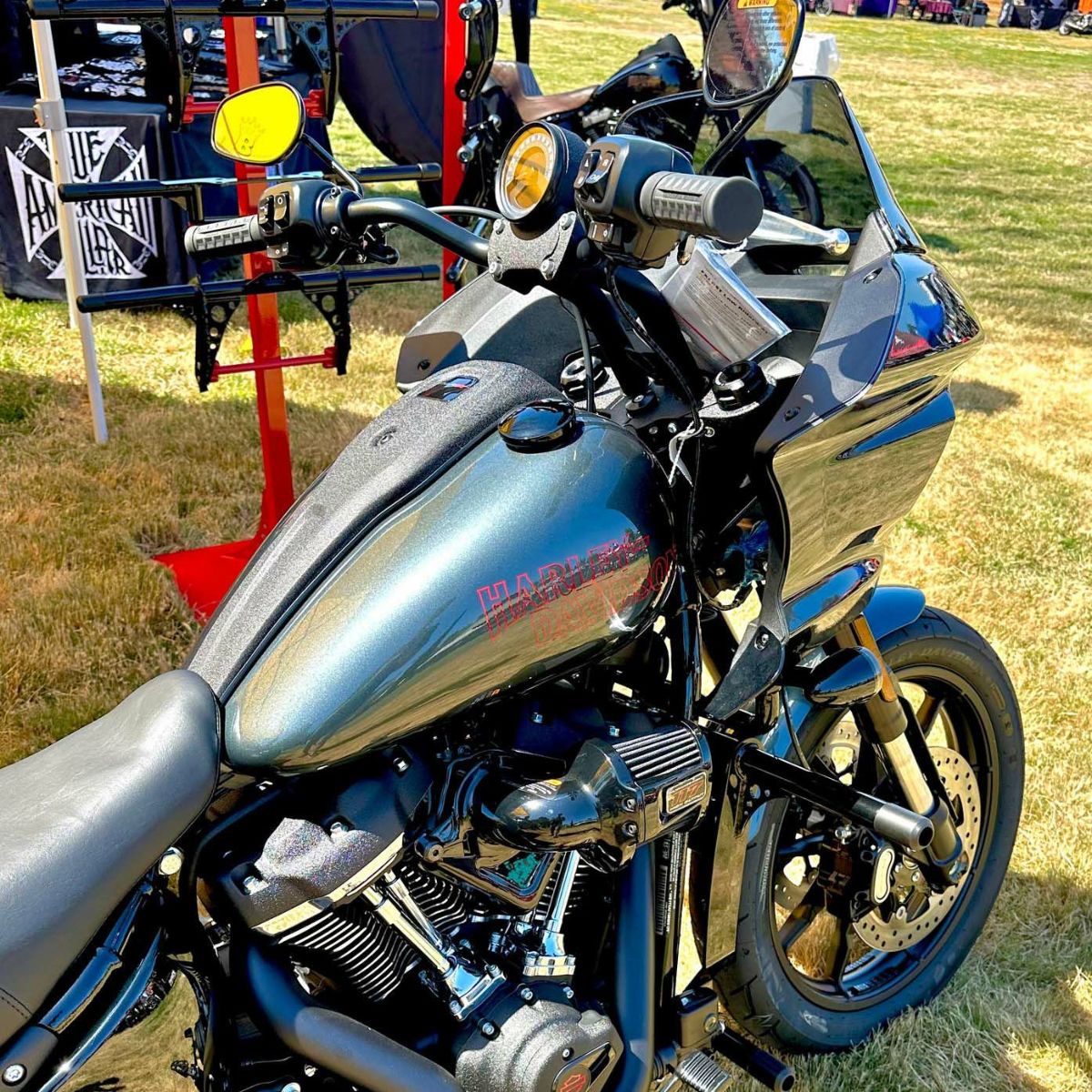 2025以降 ローライダーS/ST 14インチ・プルバックライザー (リンクルブラック)3