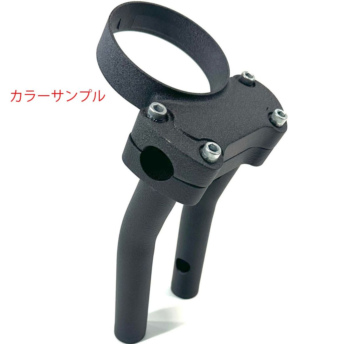 アジャスタブルゲージマウント付 8インチ・プルバックライザー (リンクルブラック)1