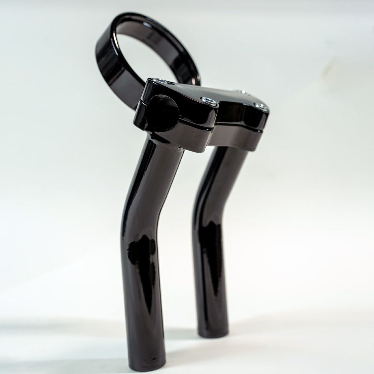 アジャスタブルゲージマウント付 10インチ・プルバックライザー (グロスブラック)6