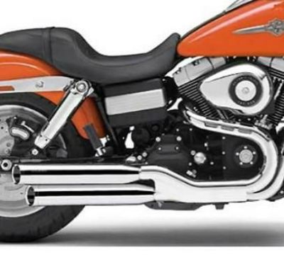 COBRA 3インチ スリップオンマフラー クローム 可変エンドキャップ FXDF、FXDWG