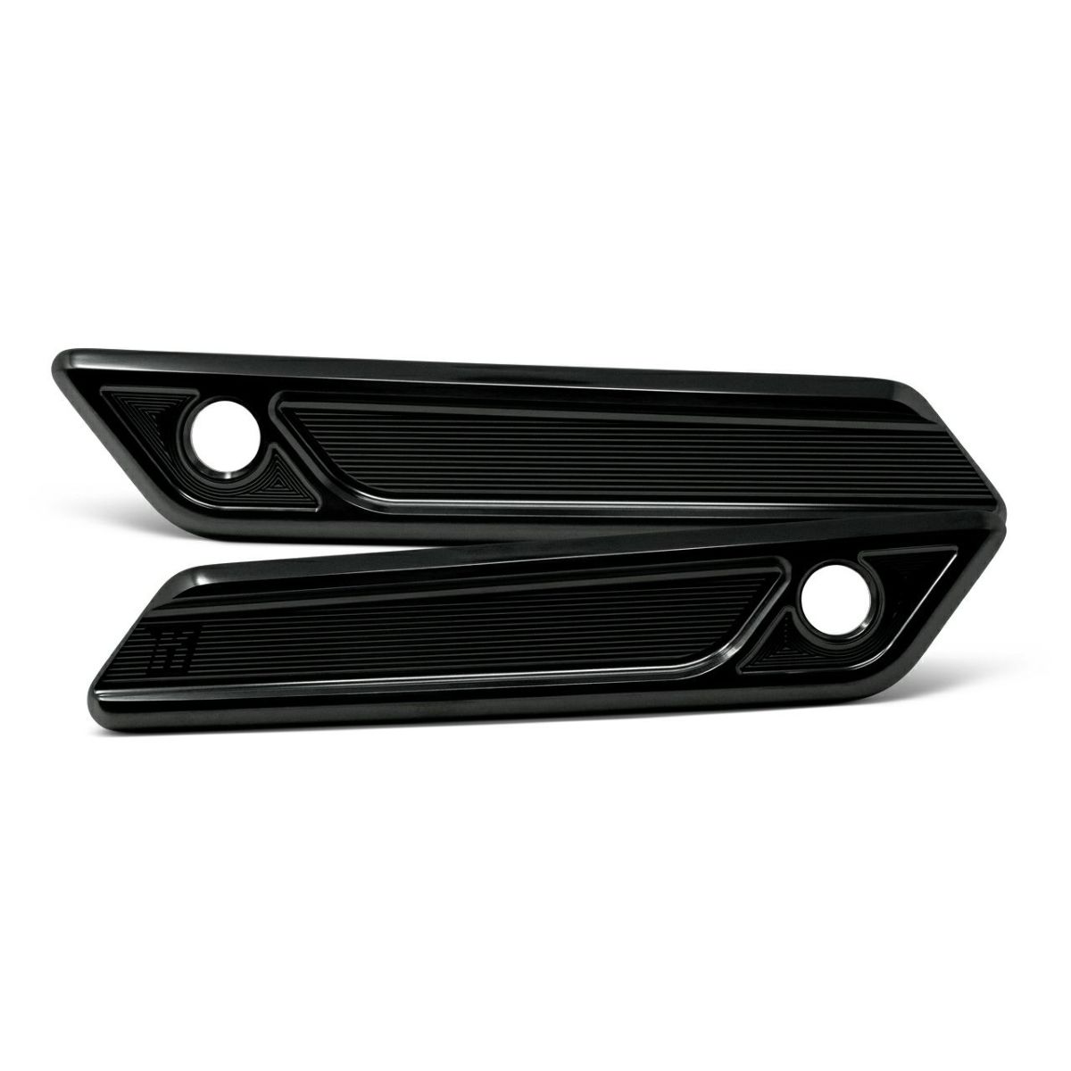 サドルバッグラッチカバー (グロスブラック)1