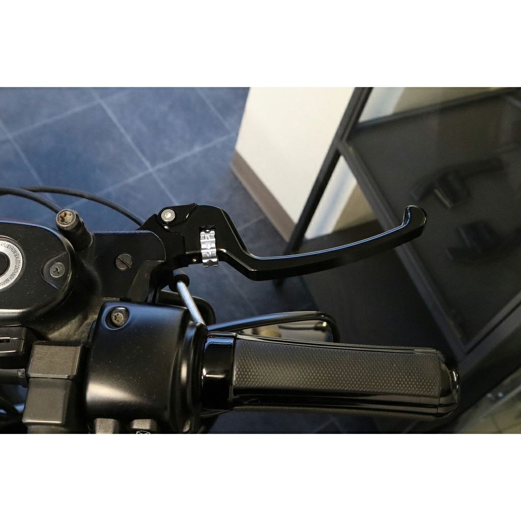 スポーツスター アジャスタブルレバーセット スタンダードタイプ (ブラック/シルバー)2