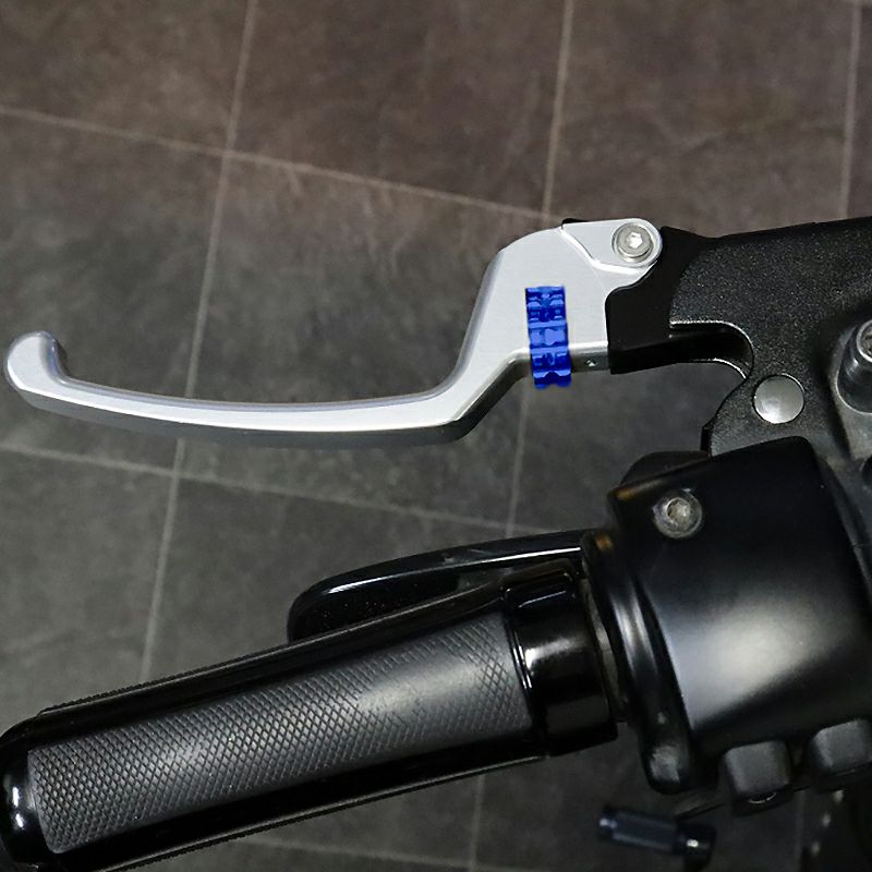 スポーツスター アジャスタブルレバーセット スタンダードタイプ (シルバー/ブルー)