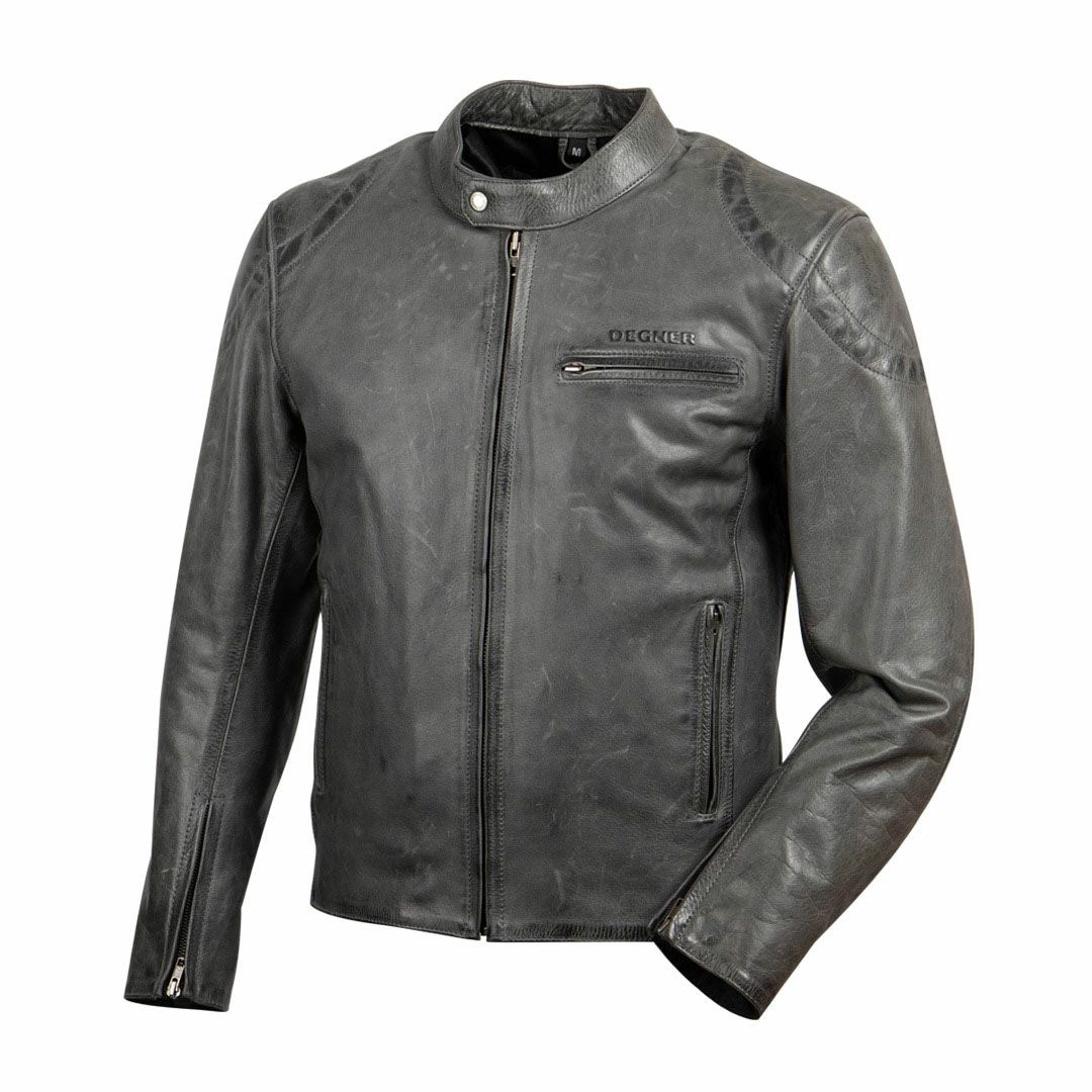 DEGNER デグナー ウインター レザー インナー付き ジャケット グレー