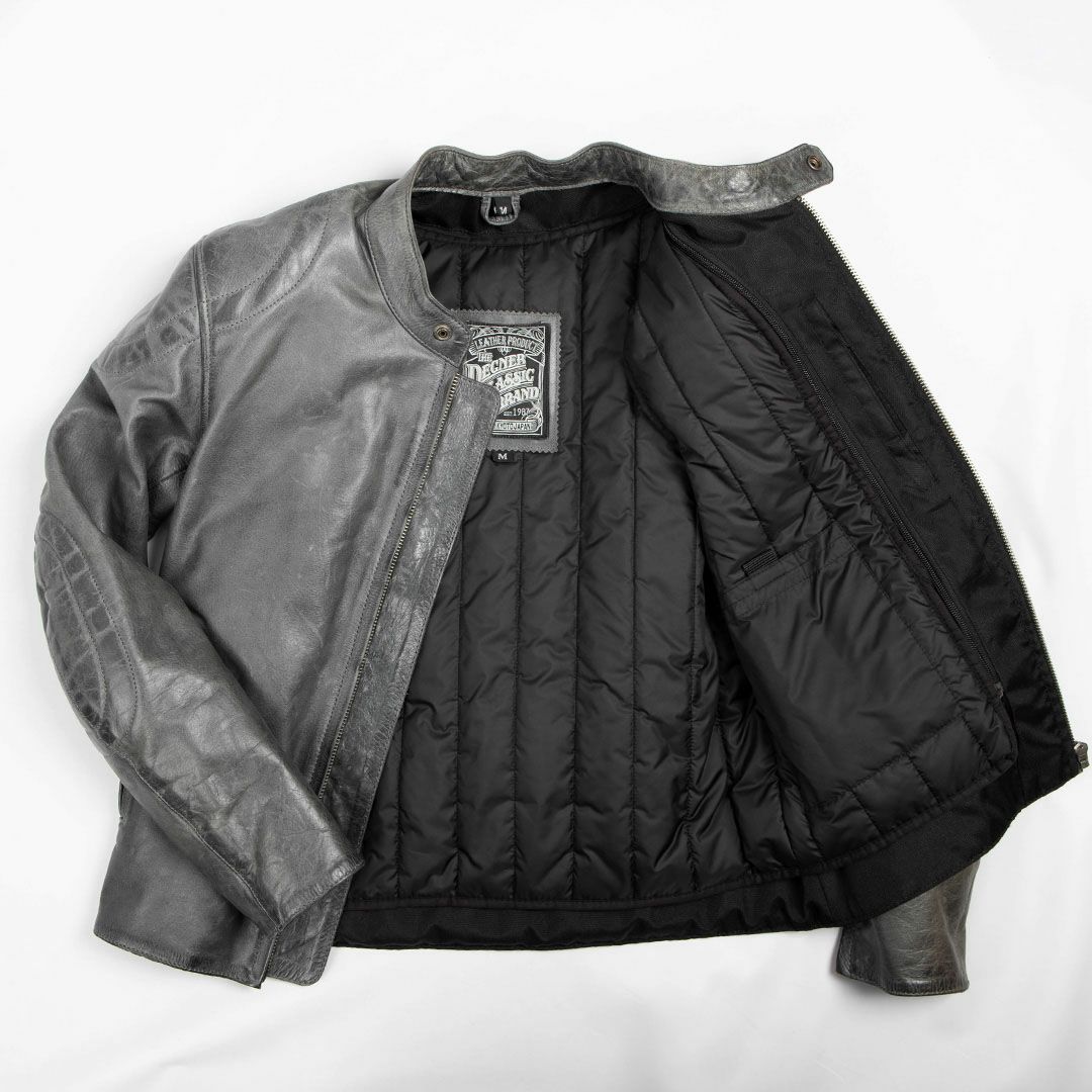 DEGNER デグナー ウインター レザー インナー付き ジャケット グレー 2