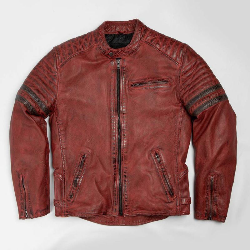 DEGNER デグナー ウインター レザー ビンテージ ジャケット レッド