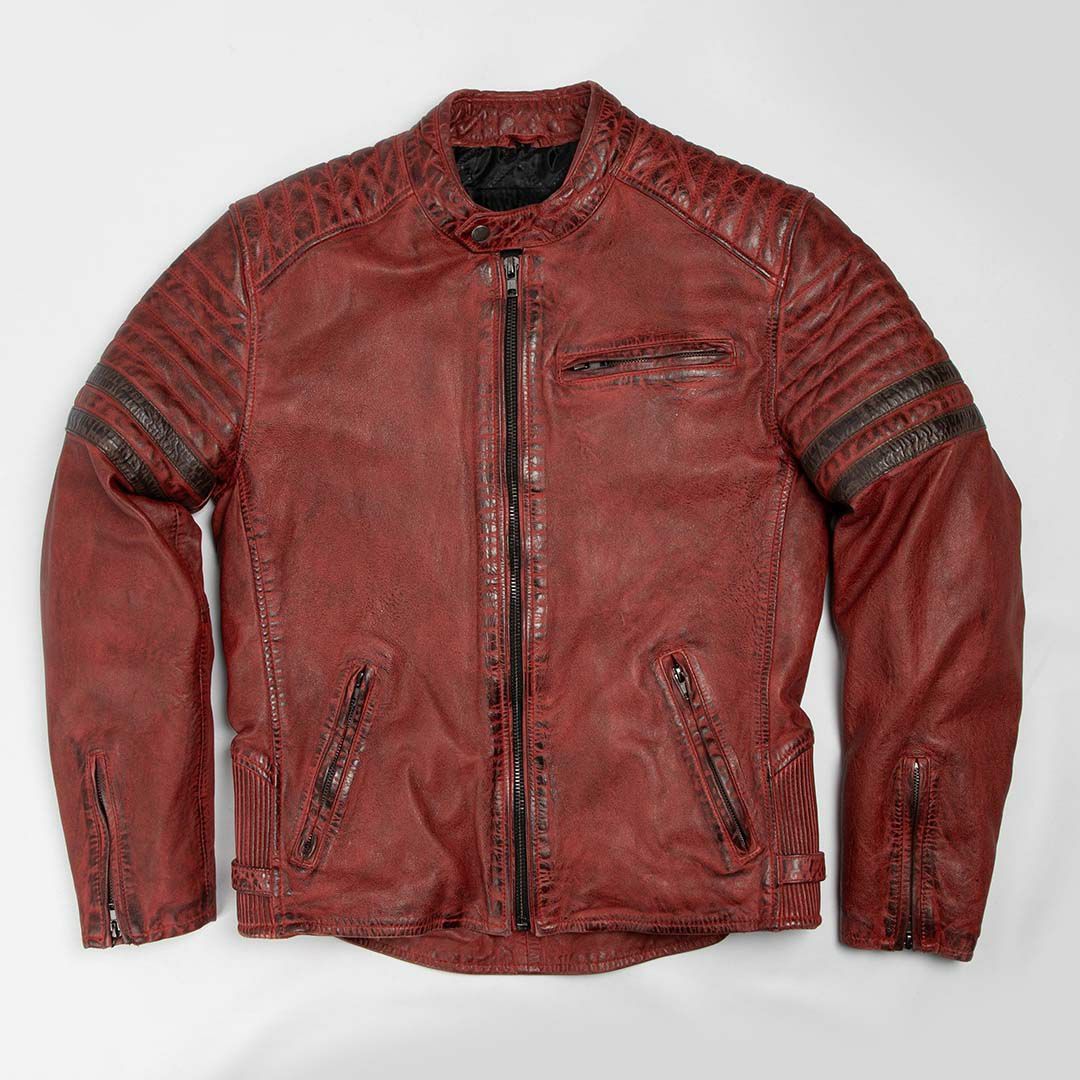 DEGNER デグナー ウインター レザー ビンテージ ジャケット レッド