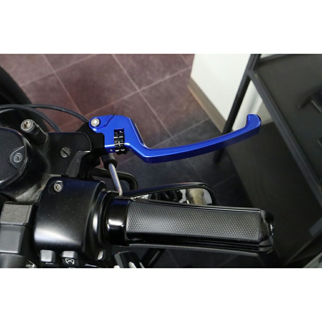 スポーツスター アジャスタブルレバーセット スタンダードタイプ (ブルー/ブラック)3