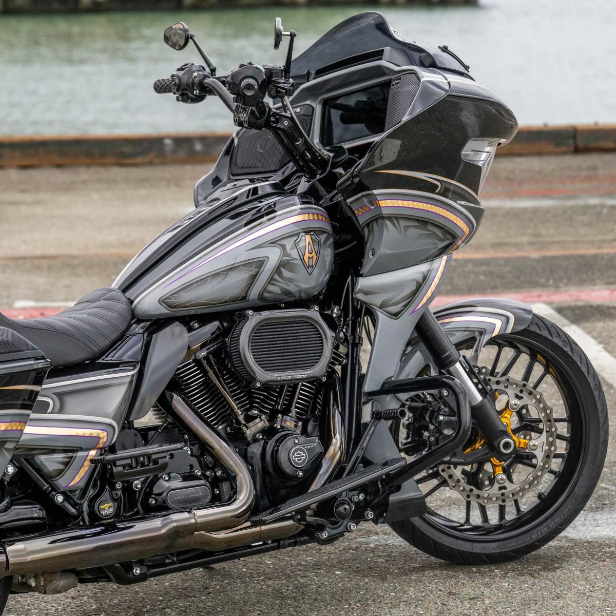 2024以降 ツーリング、2025以降 ソフテイル ステージ2・オーバルエアクリーナー (カーボンファイバー)3