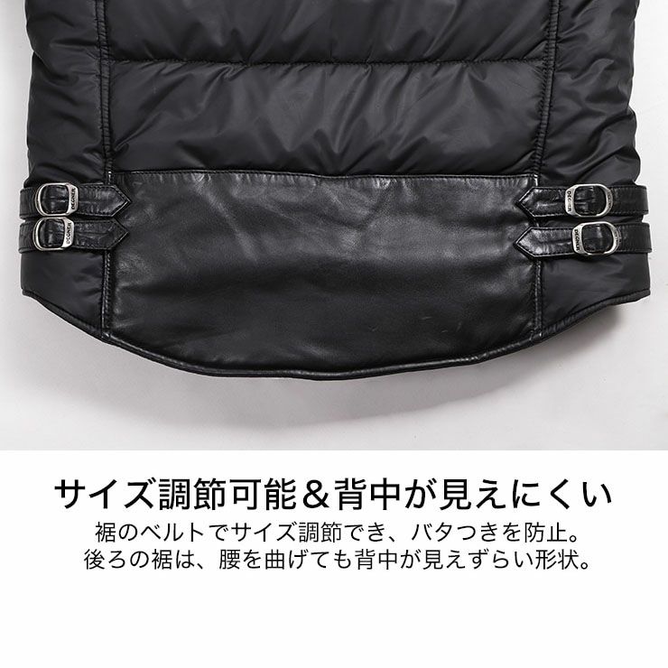 DEGNER デグナー ウインター レザー テキスタイル ジャケット ブラック 7