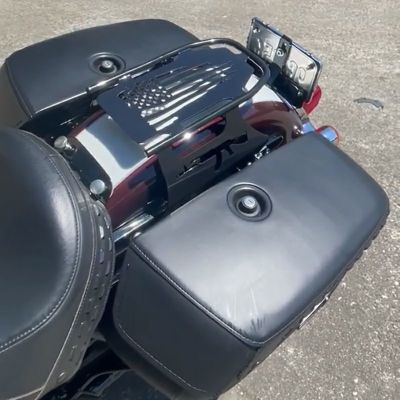 ボバー ソロサドル ディストレストブラックレザー ハーレーM8