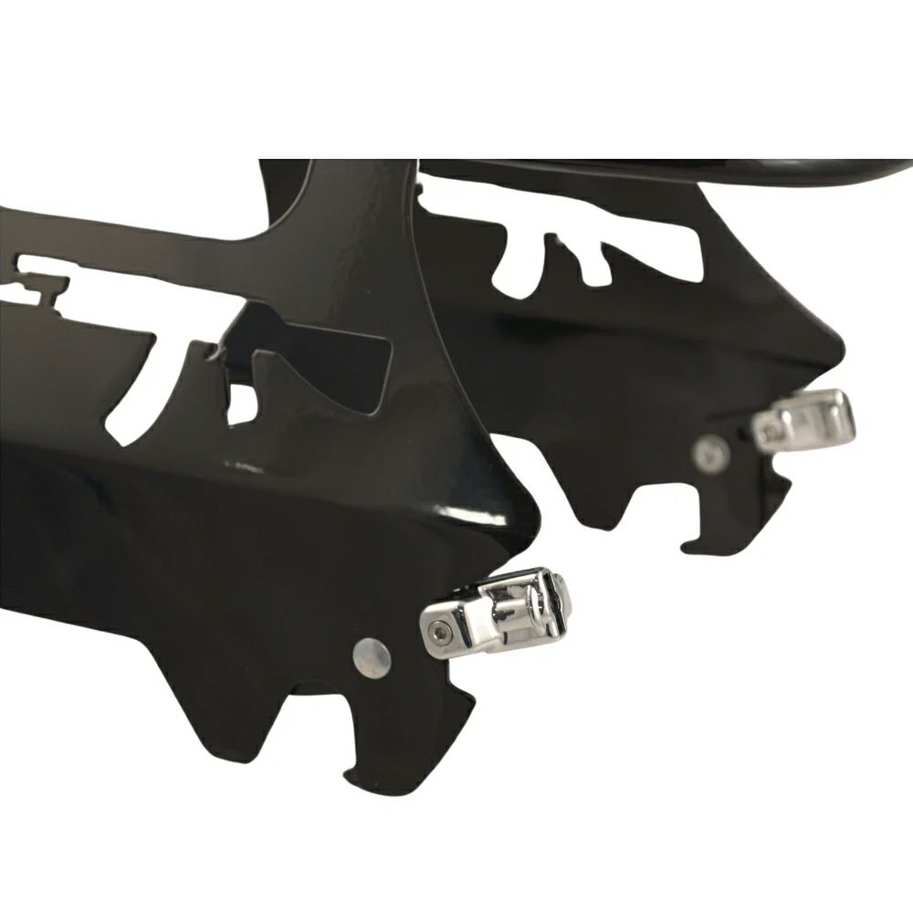 パトリオット・デタッチャブル ソロラゲッジラック (グロスブラック) M8 ストリートボブ、ヘリテイジクラシック3