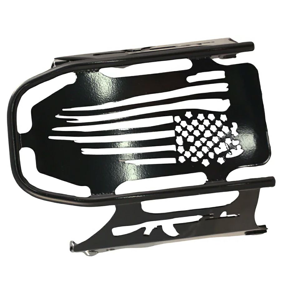 パトリオット・デタッチャブル ソロラゲッジラック (グロスブラック) M8 ストリートボブ、ヘリテイジクラシック5