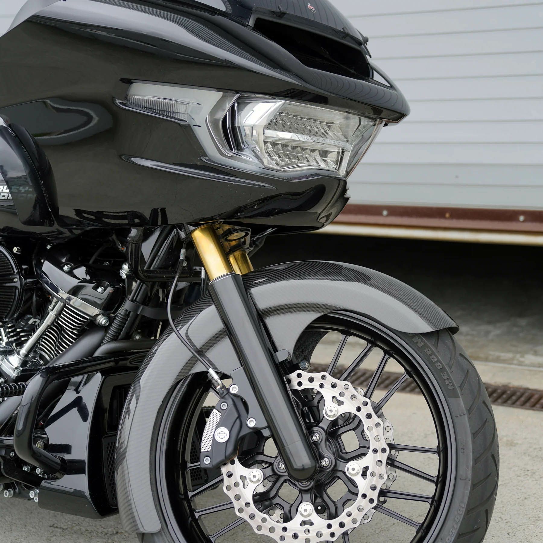 21インチファットタイヤ用 Rapper カーボン・フロントフェンダー