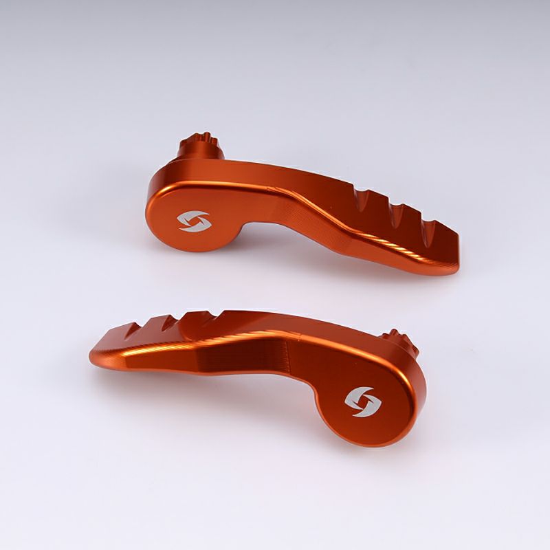 M8ソフテイル ローライダーST、エルディアブロ、スポーツグライド サドルバッグラッチレバー (オレンジ)1