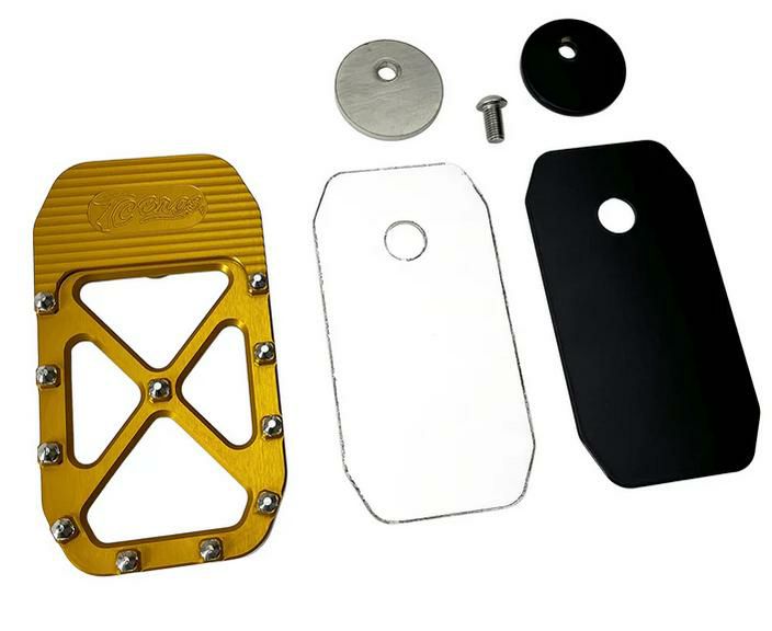 TC Bros バガー プロシリーズ MXブレーキペダル パッド ゴールド　4