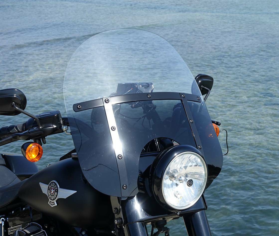 メンフィス FAT ウインドシールド ナイトシェードブラック 15インチ-02