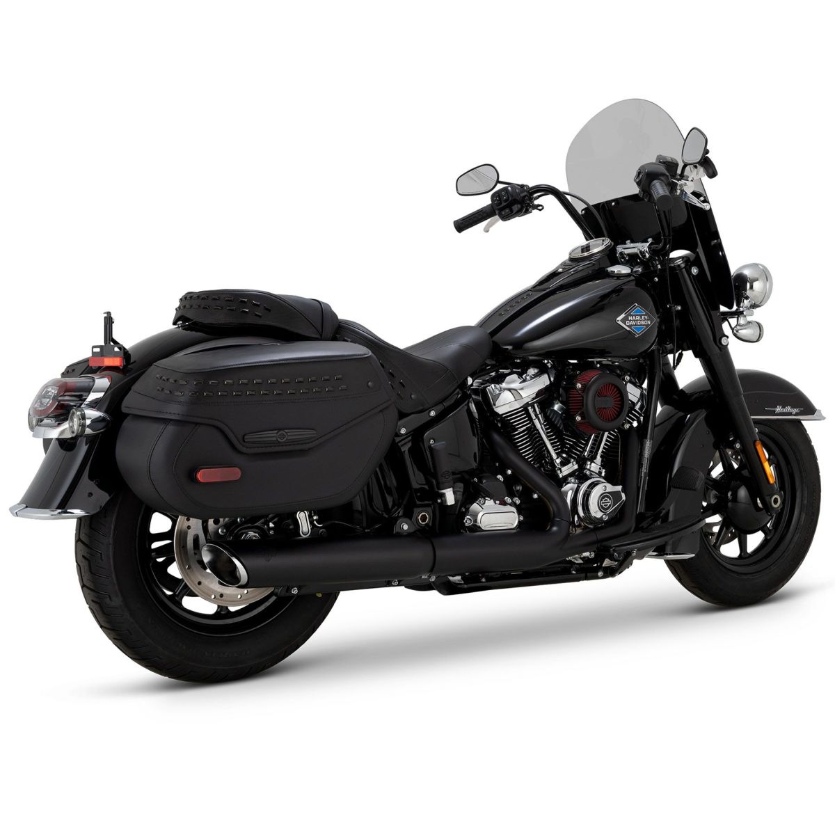 ツインスラッシュ・スリップオンマフラー (リンクルブラック)3