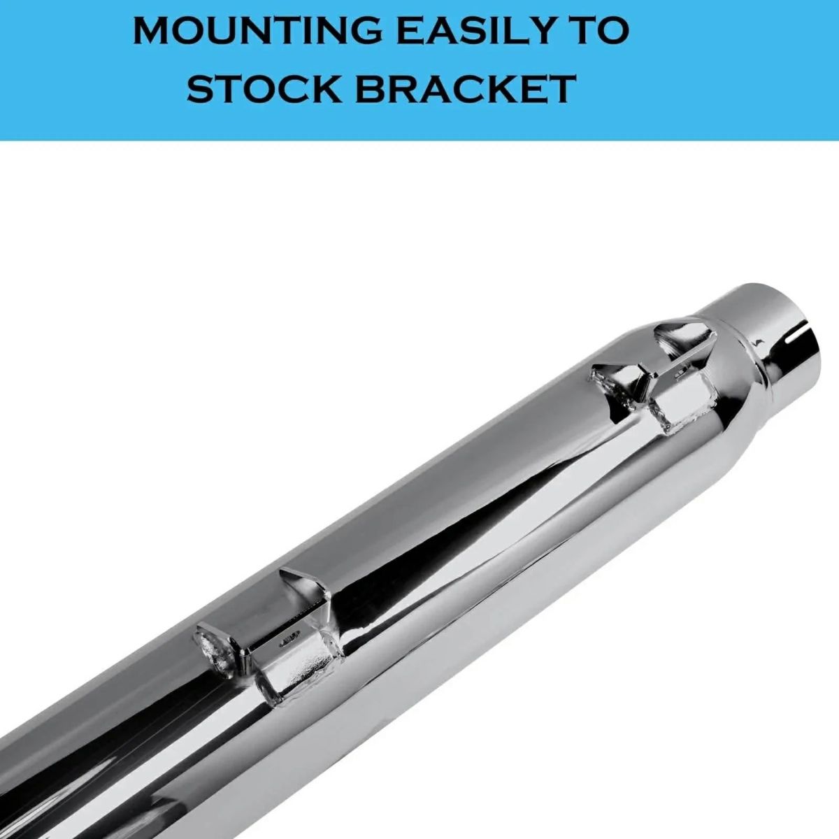 シャークロード 4インチ スリップオンマフラー (クローム)2