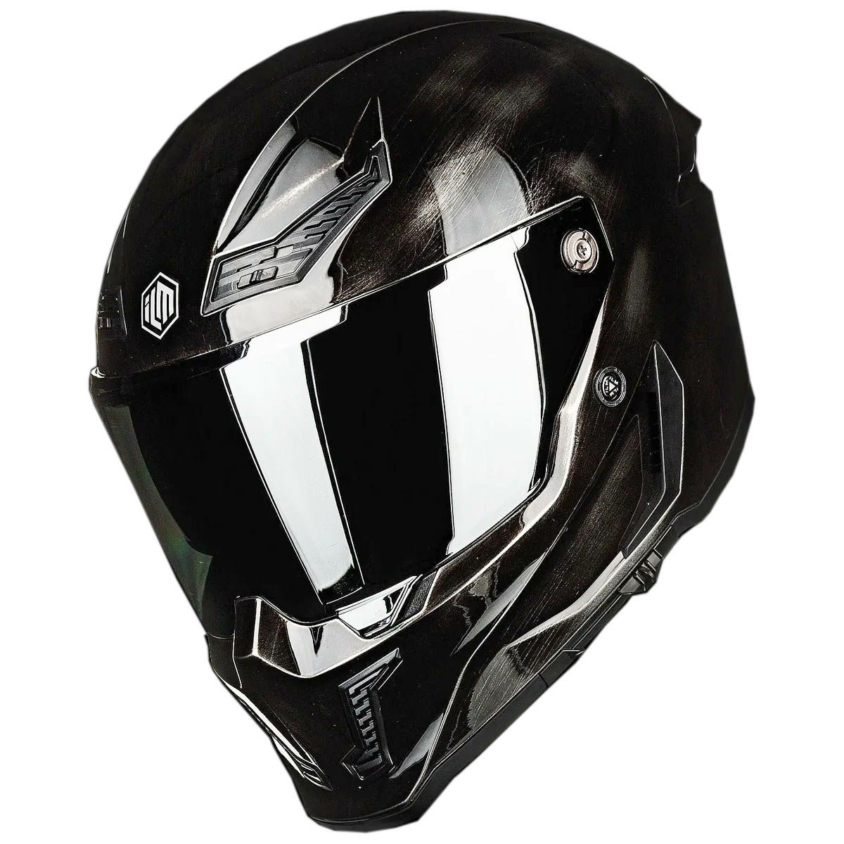 ILM MF509 フルフェイス ヘルメット レーシングモデル ダメージグレー