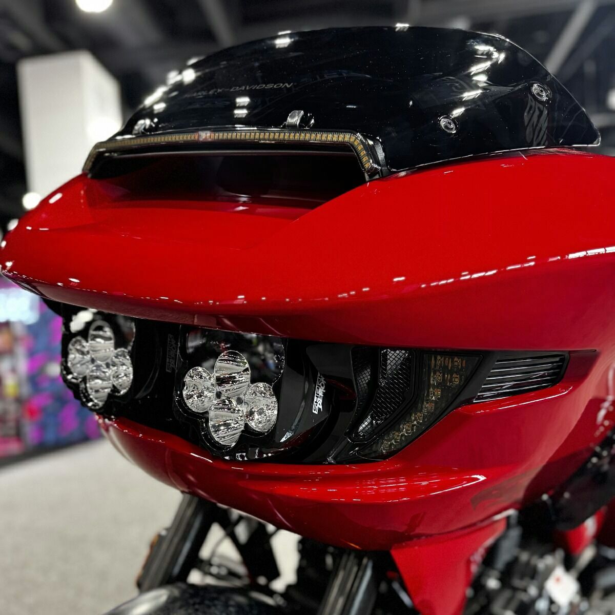 シャークデーモン 2眼LEDヘッドライトキット (ホワイト/ホワイト)1