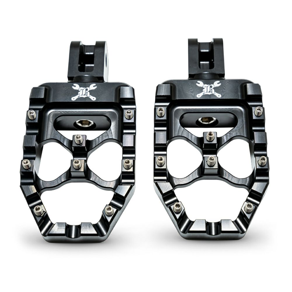 MXエボリューション パッセンジャーフットペグ (ブラック)