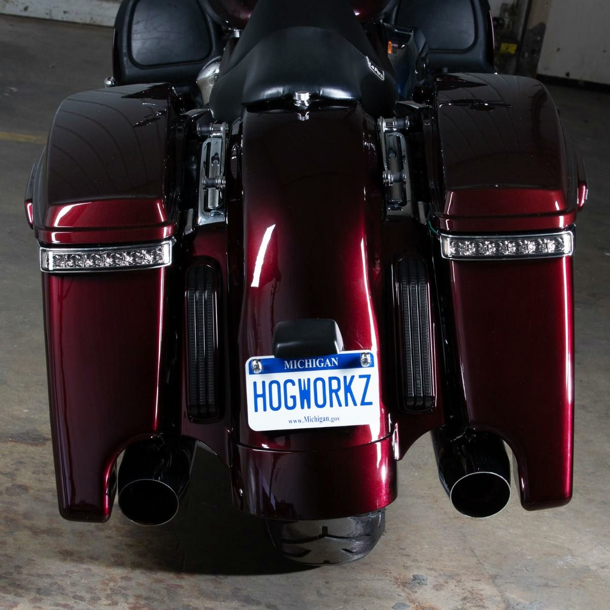 LEDサドルバッグライト (クローム/スモーク)2