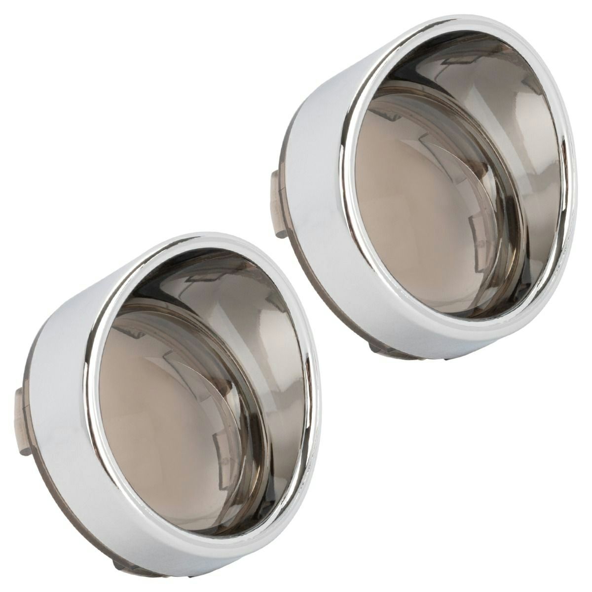 レンズ付バイザースタイル・ウィンカートリムリング (クローム/スモーク)